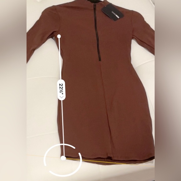 Brooklyn Snatched Mini Dress 🤎 Chestnut! 🤎 FASHION NOVA - Picture 13 of 16